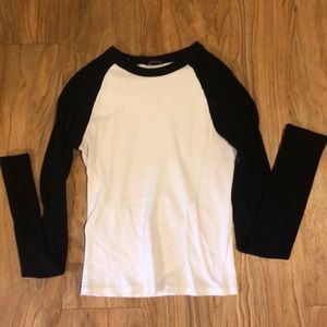 Brandy Melville Two Toned Long Sleeve Top